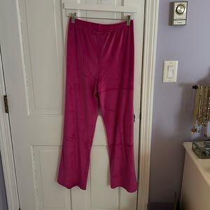pink soft wide legged lounge pants